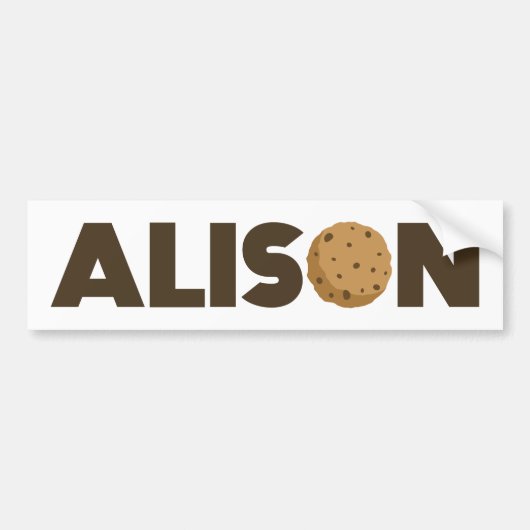 Alison Cookie Autoaufkleber (Vorne)
