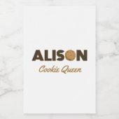 Alison Cookie Queen Lebensmitteletikett (Einzelnes Label)