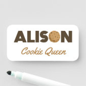Alison Cookie Queen Namensschild (Beispiel)
