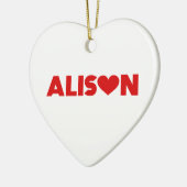 Alison Liebe Keramik Ornament (Links)
