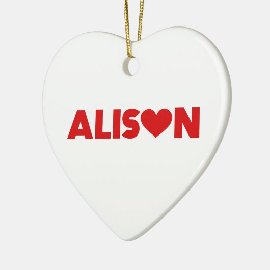 Alison Liebe Keramik Ornament (Links)