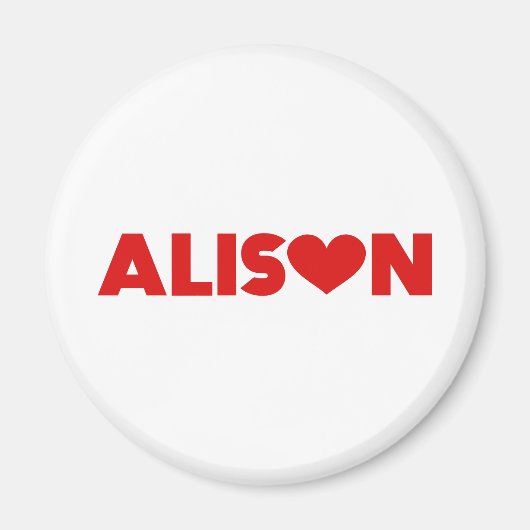 Alison Liebe Magnet (Vorne)