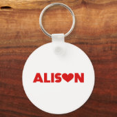 Alison Liebe Schlüsselanhänger (Vorderseite)