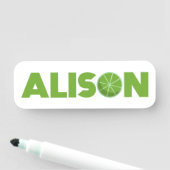 Alison Limon Namensschild (Beispiel)