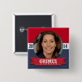 ALISON LUNDERGAN-GRIMES-KAMPAGNE BUTTON (Vorne & Hinten)