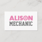 Alison Mechanic Business Card Visitenkarte (Vorderseite)