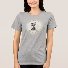 ALISON peptide - cat 2, custom text Tri-Blend Shir Shirt