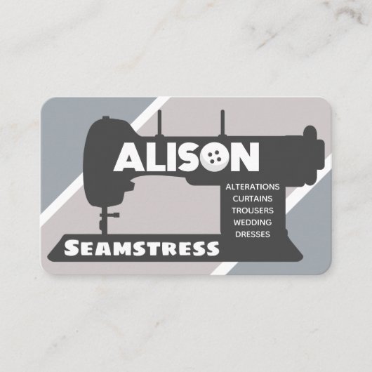 Alison Seamstress Business Card Visitenkarte (Vorderseite)
