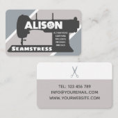 Alison Seamstress Business Card Visitenkarte (Vorne/Hinten)