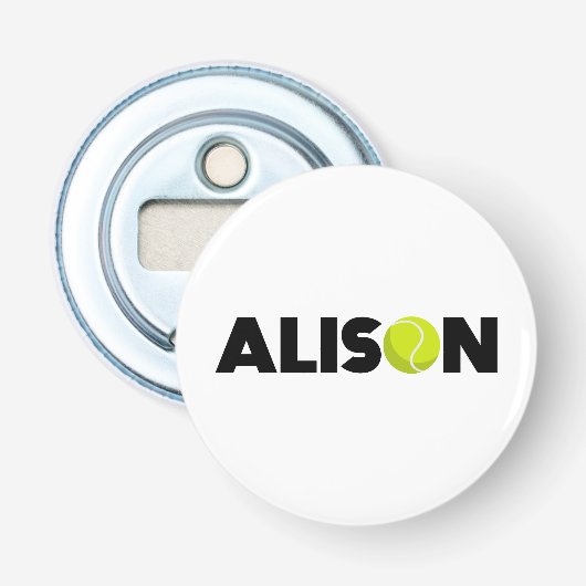 Alison Tennis Flaschenöffner (Vorderseite)