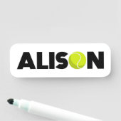 Alison Tennis Namensschild (Beispiel)