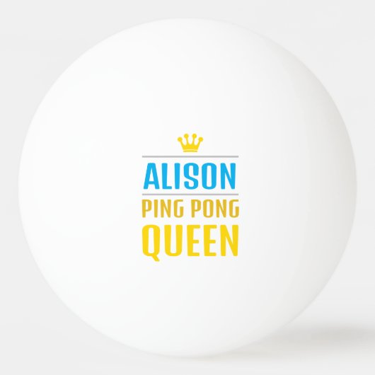 Alison Tischtennisball (Vorderseite)