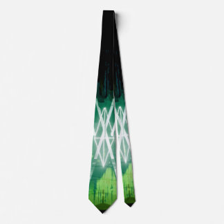 Alistra Electronic Cyber Punk Neon Rave Green Krawatte