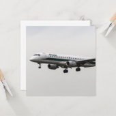 Alitalia Embraer 190 Karte (Vorderseite/Rückseite Beispiel)