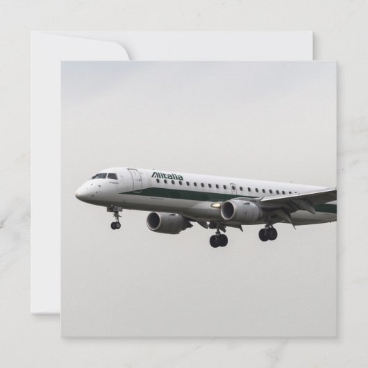 Alitalia Embraer 190 Karte (Vorderseite)