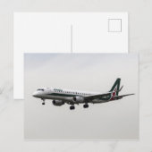 Alitalia Embraer 190 Postkarte (Vorne/Hinten)