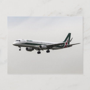 Alitalia Embraer 190 Postkarte