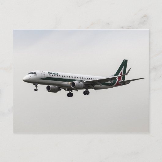 Alitalia Embraer 190 Postkarte (Vorderseite)