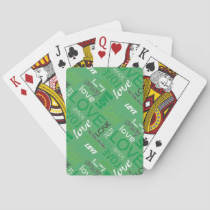 Alive Green Gallery Liebe Words Art Spielkarten