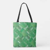 Alive Green Gallery Liebe Words Art Tasche (Rückseite)
