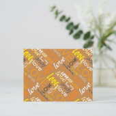Alive Orange Gallery Postkarte (Stehend Vorderseite)
