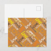 Alive Orange Gallery Postkarte (Vorne/Hinten)