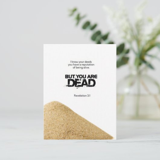 Alive Postkarte (Stehend Vorderseite)