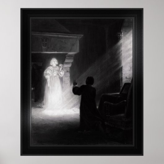 Alix Apparaissant Au Masque von Tony Robert-Fleury Poster (Vorne)