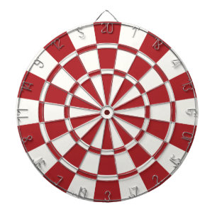 Alizarin Crimson and White Dartscheibe