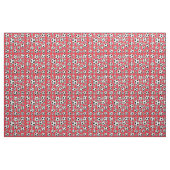 Alizarin-Hochrot-Fußball-Muster Stoff (Yard (91,4 cm))