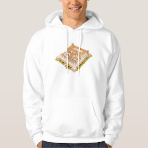 Aljaferia. Saragossa Spanien. Islamischer Palast Hoodie