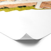 Aljaferia. Zaragoza Spanien. Islamischer Palast Poster (Ecke)