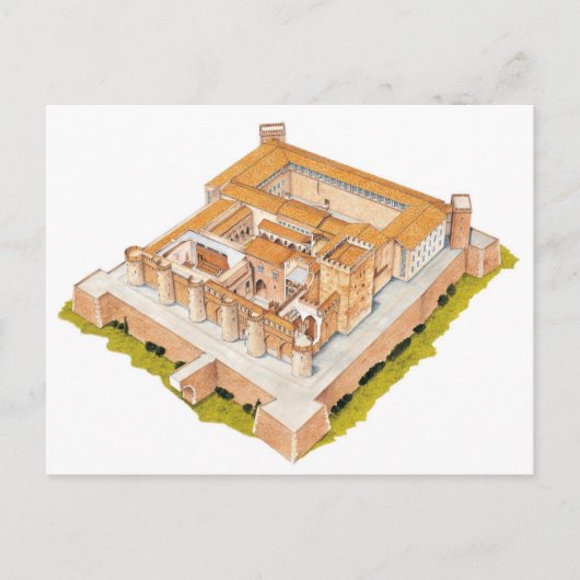 Aljaferia. Zaragoza Spanien. Islamischer Palast Postkarte (Vorderseite)