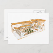 Aljaferia. Zaragoza Spanien. Islamischer Palast. Postkarte (Vorne/Hinten)