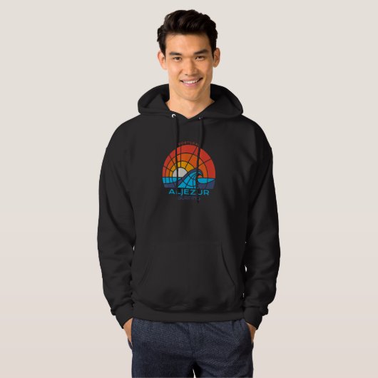 Aljezur Portugal Surfing Hoodie (Vorne ganz)