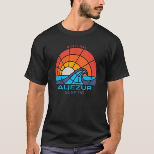 Aljezur Portugal Surfing T-Shirt (Vorderseite)