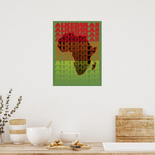 ALKEBULAN - FADE POSTER (Küche)