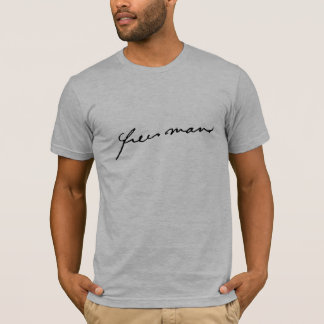 ALKEBULAN - freier Mann (SCHWARZES SCRIPT) T-Shirt