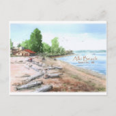Alki Beach Bathhouse Postcard Postkarte (Vorderseite)