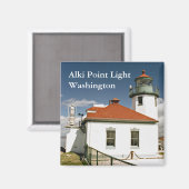 Alki Point Light, Washington Magnet (Vorderseite/Rückseite)