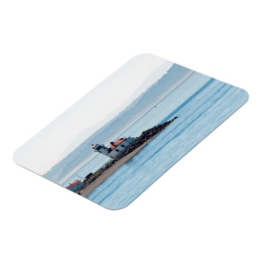 Alki Point Lighthouse Magnet (Linke Seite)