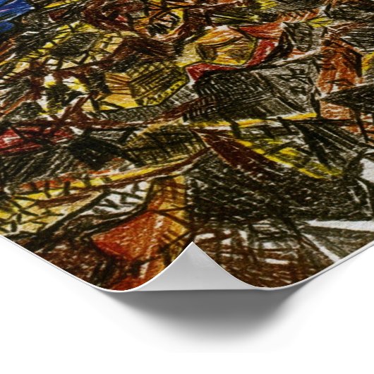 Alki Point Lighthouse Poster (Ecke)