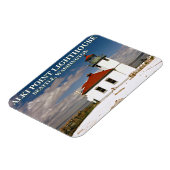 Alki Point Lighthouse, Seattle Washington Magnet (Linke Seite)