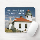 Alki Point Lighthouse, Seattle Washington Mousepad (Mit Mouse)