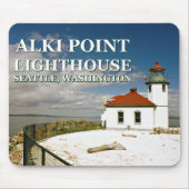 Alki Point Lighthouse, Seattle Washington Mousepad (Vorne)