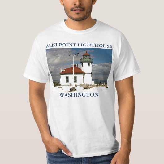 Alki Point Lighthouse, Seattle Washington Shirt (Vorderseite)