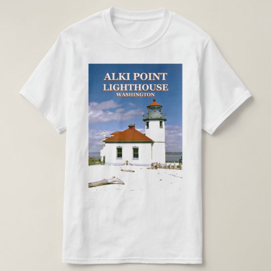 Alki Point Lighthouse, Seattle Washington T - Shir T-Shirt (Design vorne)
