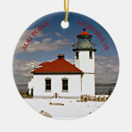 Alki Point Lighthouse, Washington Ornament