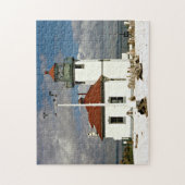 Alki Punkt-Leuchtturm, Seattle Washington Puzzle (Vertikal)