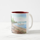 Alki Strand-Badeanstalt-Tasse Zweifarbige Tasse (VorderseiteRechts)